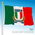 Rugby Federation of Italy flag, illustration