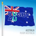 Rugby Federation of Australia flag, illustration