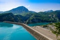 France. Serre Poncon. Serre-Poncon lake. Barrage. EDF power station