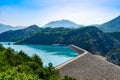 France. Serre Poncon. Serre-Poncon lake. Barrage. EDF power station