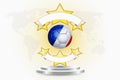 France soccer ball emblem Royalty Free Stock Photo