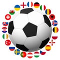 France soccer game national teams Royalty Free Stock Photo