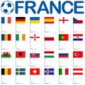 France soccer game national teams Royalty Free Stock Photo