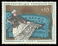 Madame Manet at the blue sofa Royalty Free Stock Photo