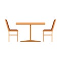 France street cafe furniture icon flat isolated vector