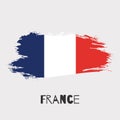 France vector watercolor national country flag icon