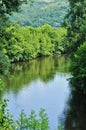 France Vezere river in Tursac Royalty Free Stock Photo