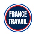 France work symbol icon called France travail in French language