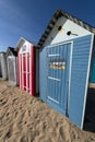 France, ÃÅ½le d`OlÃÂ©ron, popular tourist destination, Changing sheds for swimmers