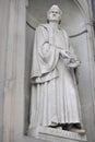 Francesco Guicciardini. Statue outside the Uffizi, Florence, Italy Royalty Free Stock Photo