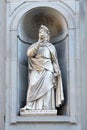 Francesco Petrarca statue, Florence Royalty Free Stock Photo