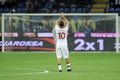 Francesco Totti celebrates after the goal Royalty Free Stock Photo