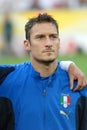 Francesco Totti before the match Royalty Free Stock Photo