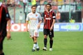 Francesco Totti and Paolo Maldini during the match