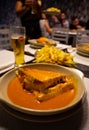 The `Francesinha Especial` is a typical and very famous Portuguese sandwich, this one was made in Braga.