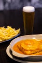 The `Francesinha Especial` is a typical and very famous Portuguese sandwich, this one was made in Braga.