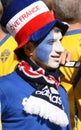 Franch football fan Royalty Free Stock Photo