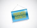 franchise business hanging banner illustration