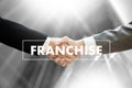 FRANCHISE Marketing Branding Retail and Business Work Mission C Royalty Free Stock Photo