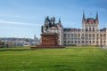 Francis II Rakoczi Statue in front of Hungarian Parliament - Budapest, Hungary Royalty Free Stock Photo