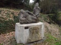 Francis Xavier, czech name Frantisek Xaversky, sculpture in forest near castle Cesky Sternberk