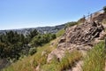 Franciscan Chert rock from the Age of Reptiles, Corona Heights Park and Sutro Tower, San Francisco.