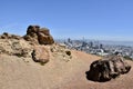 Franciscan Chert rock from the Age of Reptiles, Corona Heights Park with a view of San Francisco, 2.