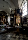 Franciscan Monastery of the Reformers in Wejherowo, Poland. Interior view. The altar with the image of Our Lady of Wejherowo