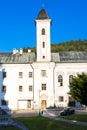 The Franciscan monastery, Stefanik Square, Kremnica, Slovakia Royalty Free Stock Photo