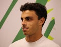 Francisco Cerundolo of Argentina during press conference after round of 32 match against Felix Auger Aliassime of Canada