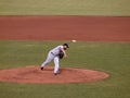 Francisco Rodriguez in motion after throwing pitch Royalty Free Stock Photo