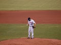 Francisco Rodriguez stands on the mound Royalty Free Stock Photo