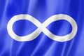 Franco Metis ethnic flag, America Royalty Free Stock Photo