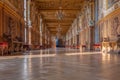 Francois the first gallery inside Fontainebleau castle