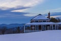 Franconia Notch Home In Winter In The White Mountains, New Hampshire Royalty Free Stock Photo