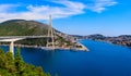 The Franjo Tudjman bridge in Dubrovnik Royalty Free Stock Photo