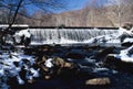 Frank Bentz Spillway in Winter Royalty Free Stock Photo