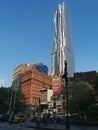 Frank Gehry new tower at 8 Spurce St New York Royalty Free Stock Photo