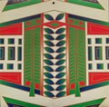 1902-1904 Frank Lloyd Wright Exterior Frieze Decoration Interior Design Susan Lawrence Dana House Springfield Illinois