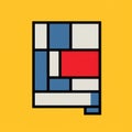 The Book On Yellow: A Pop Art Illustration Inspired By De Stijl And Giorgio Morandi