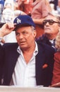 Frank Sinatra at a Dodgers Game Royalty Free Stock Photo