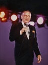 Frank Sinatra at 1982 ChicagoFest Concert Royalty Free Stock Photo