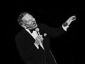 Frank Sinatra at 1982 ChicagoFest Concert Royalty Free Stock Photo