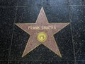 Frank Sinatra`s Star, Hollywood Walk of Fame - August 11th, 2017 - Hollywood Boulevard, Los Angeles, California, CA Royalty Free Stock Photo