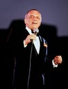 Frank Sinatra at 1982 ChicagoFest Concert Royalty Free Stock Photo