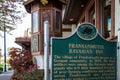 Frankenmuth Bavarian Inn Historical Marker Royalty Free Stock Photo