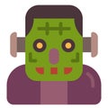 Frankenstain flat illustration