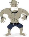 Frankenstein creature cartoon Royalty Free Stock Photo