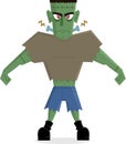 Frankenstein Monster halloween character Royalty Free Stock Photo