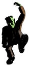 Frankenstein's Monster Dances Royalty Free Stock Photo